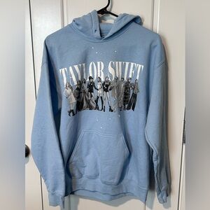 Taylor Swift Midnights Hoodie Medium Blue